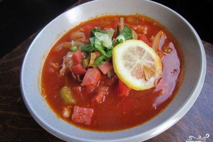 Рецепт солянка колбасная