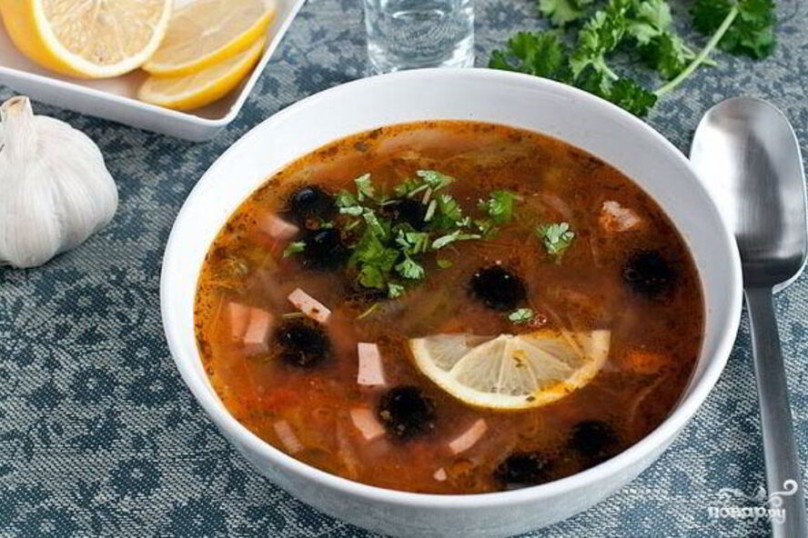 Рецепт солянка мясная классическая