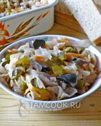 Солянка овощная с маринованными подосиновиками