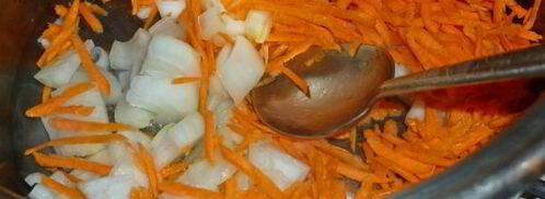 солянка овощная с маринованными подосиновиками. Шаг 6