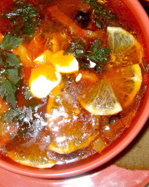 Солянка с фасолью