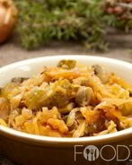 Солянка с грибами и капустой