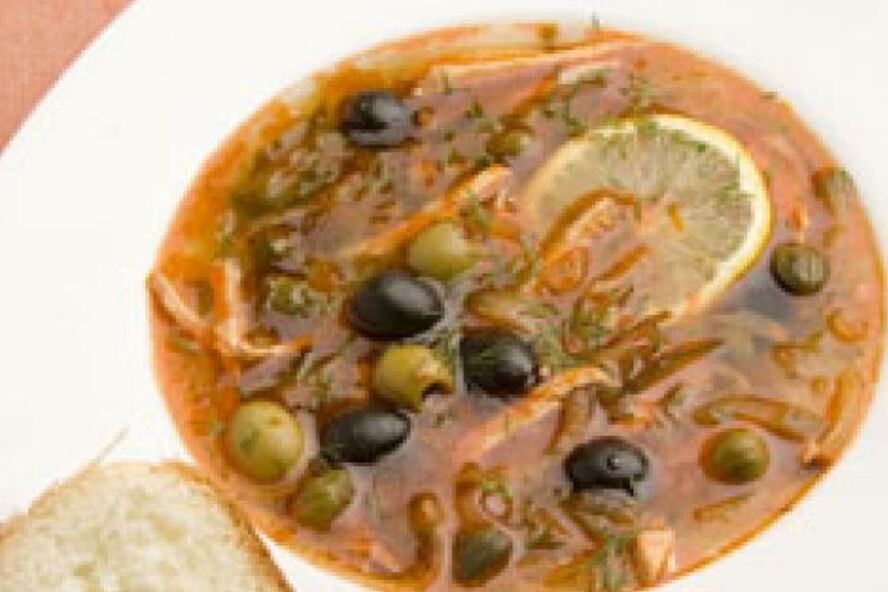 Рецепт солянка с копченой курицей