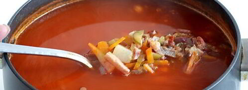 солянка сборная мясная с картошкой. Шаг 11