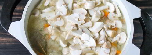 суп грибной с лапшой. Шаг 6