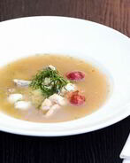 Суп из дорады и морепродуктов