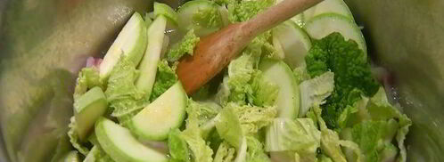 суп из кабачков и пекинской капусты. Шаг 10