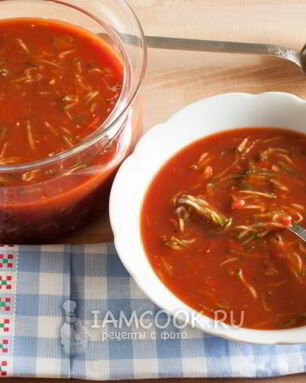 Суп из томатного сока