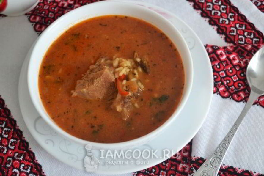 Рецепт суп харчо из баранины
