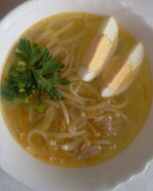 Суп лапша куриная