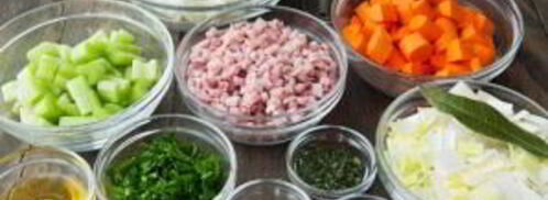 гороховый суп-пюре с сухариками. Шаг 3