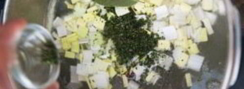 гороховый суп-пюре с сухариками. Шаг 4