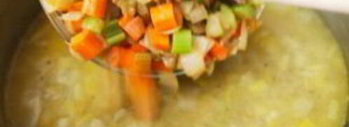 гороховый суп-пюре с сухариками. Шаг 6