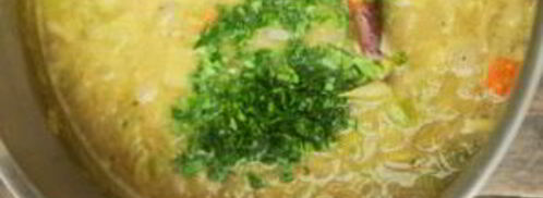 гороховый суп-пюре с сухариками. Шаг 8