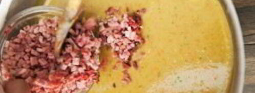 гороховый суп-пюре с сухариками. Шаг 10