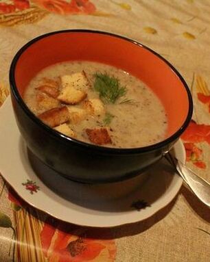 Грибной суп-пюре Декабрьский вечер