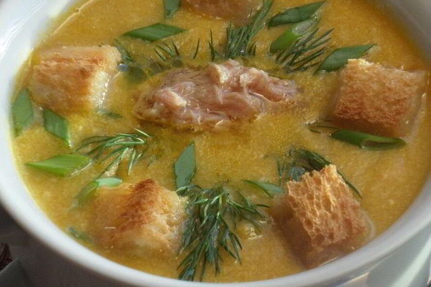 Рецепт кукурузный суп-пюре с тунцом