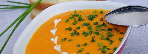 морковный суп-пюре с зеленым луком. Шаг 6