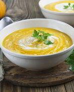 Нежный суп-пюре из тыквы