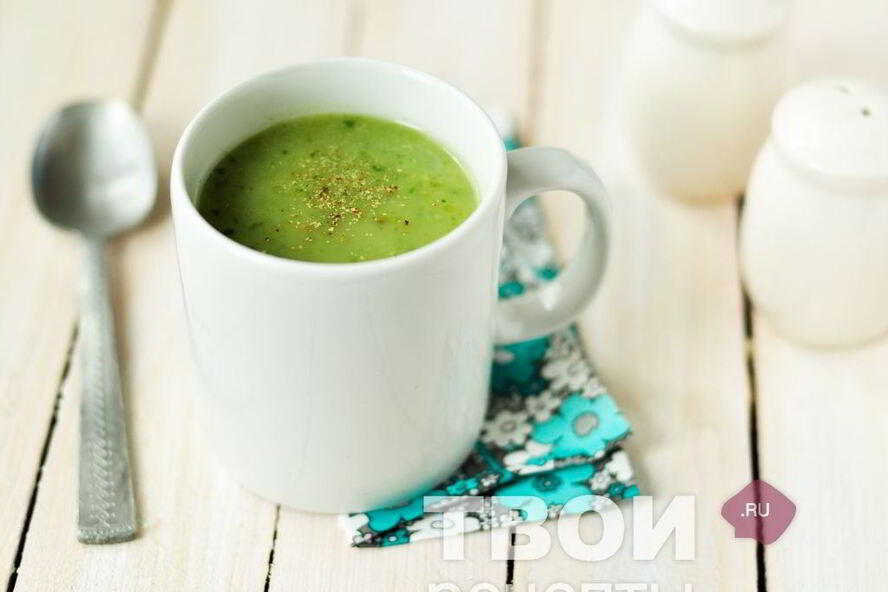 Рецепт овощной суп-пюре с базиликом