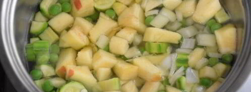 овощной суп-пюре с индейкой для детей. Шаг 6