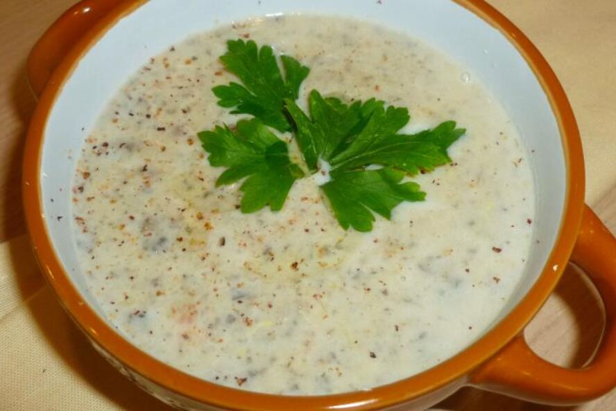 Рецепт овощной суп-пюре с шампиньонами