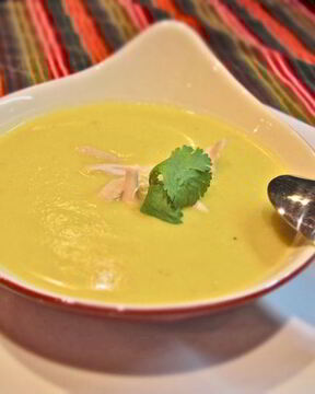 Сливочный суп-пюре с курицей