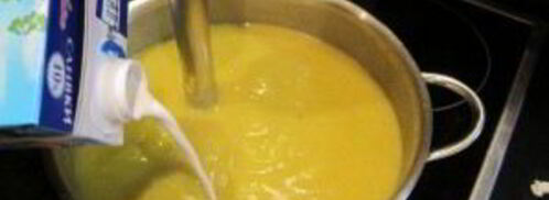 сливочный суп-пюре с курицей. Шаг 9