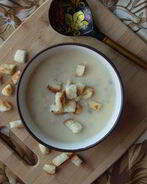 Сливочный суп-пюре с семгой