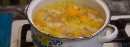 суп пюре из белокочаной капусты. Шаг 6