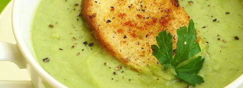 суп-пюре из брокколи с гренками. Шаг 9