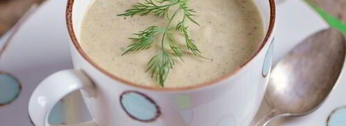 суп-пюре из кабачков с грибами и сельдереем. Шаг 10