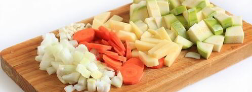 суп-пюре из кабачков с сухариками. Шаг 4