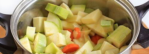 суп-пюре из кабачков с сухариками. Шаг 7