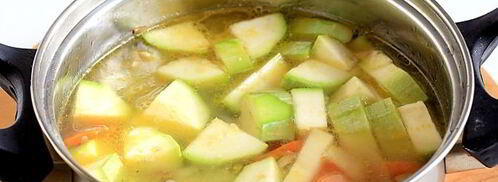 суп-пюре из кабачков с сухариками. Шаг 8