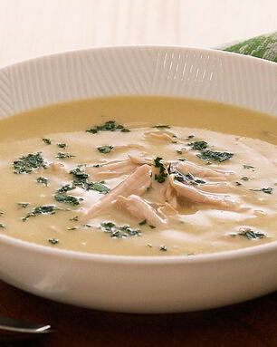 Суп-пюре из курицы со сливками