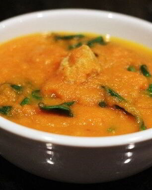 Суп-пюре из моркови с фрикадельками