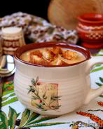 Суп-пюре из риса с чечевицей