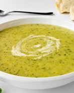 Суп-пюре из шампиньонов с копчеными куриными грудками