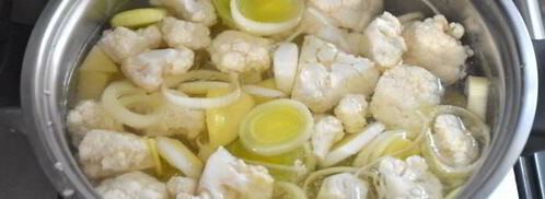 суп-пюре из цветной капусты и картофеля. Шаг 8