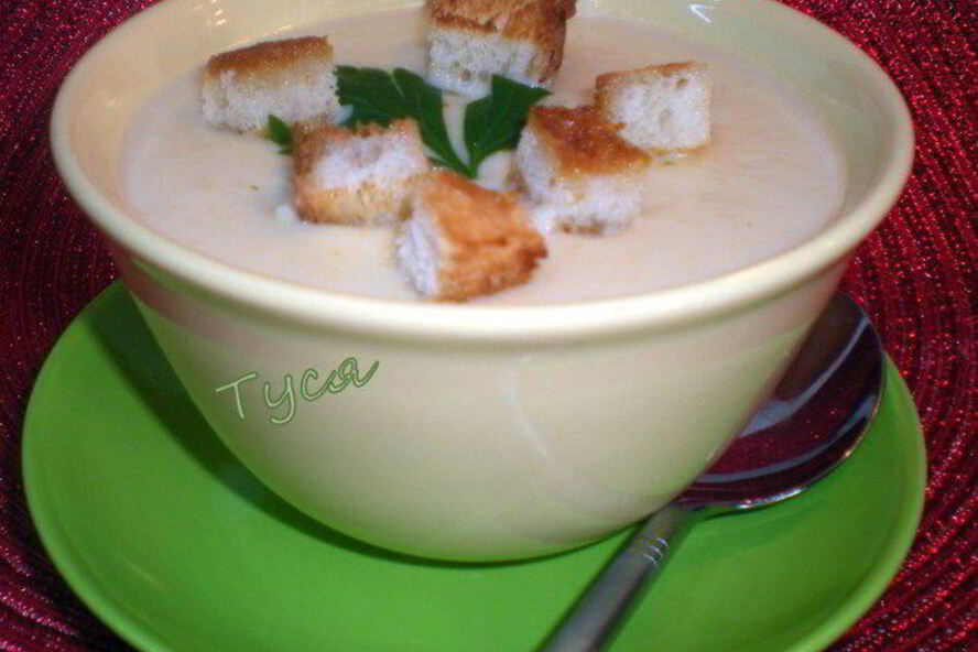 Рецепт суп-пюре из цветной капусты со сливками и сыром