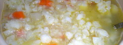 суп-пюре из цветной капусты со сливками и сыром. Шаг 5