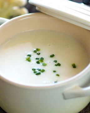 Суп-пюре из цветной капусты со сливками
