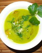 Суп-пюре из тыквы и горошка