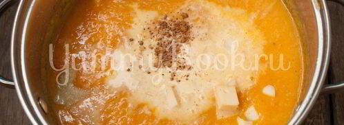 суп-пюре из тыквы с сыром. Шаг 5