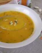 Суп-пюре из тыквы со сливками