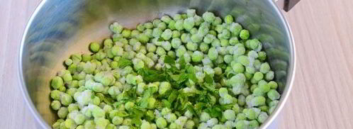 суп-пюре из замороженного зеленого горошка. Шаг 4