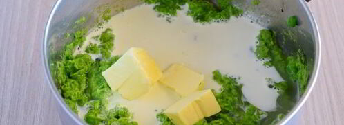 суп-пюре из замороженного зеленого горошка. Шаг 9