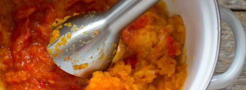 суп-пюре из запеченных овощей. Шаг 5