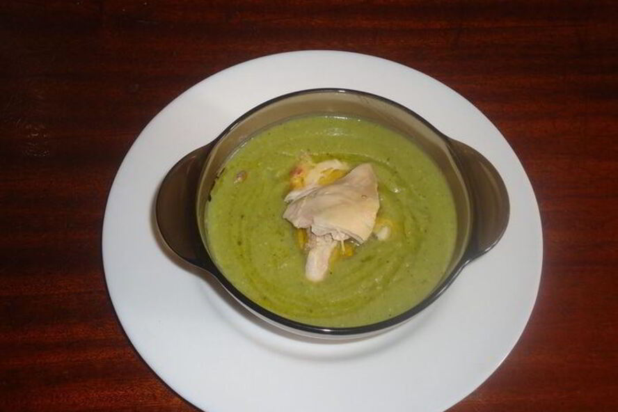 Рецепт суп-пюре из зеленого горошка и кукурузы